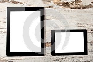 Big and mini tablet with screen