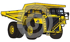 Big mining dump truck