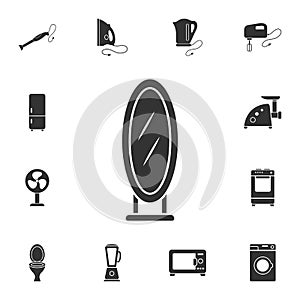 Big mirror icon. Simple element illustration. Big mirror symbol design from Home Furniture collection set. Can be used for web and