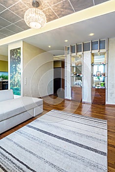 A big Modern living room