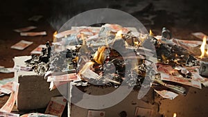 Big money bills are burning