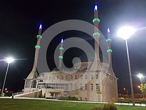 A Big Mosque, Captured Night Time