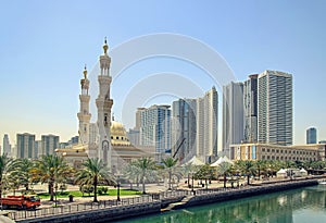 A big mosque in Sharjah