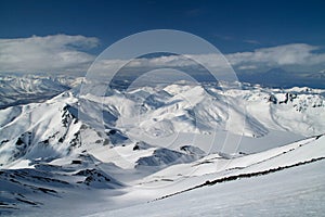 Big mountains with snow