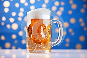 Big mug beer oktoberfest. Generate Ai