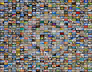 Big multimedia video and image wall