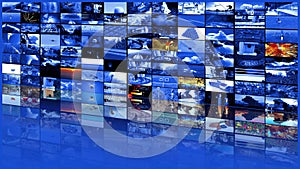 Big multimedia video wall widescreen Web streaming