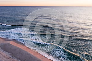 Big ocean coastline view of Altantic Ocean