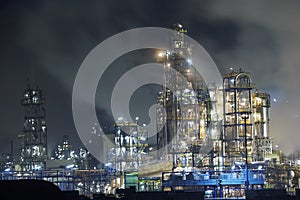 Big oil refinery