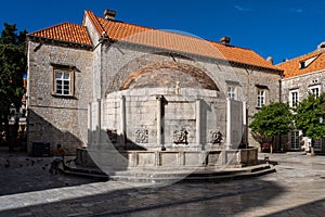 Big Onofrio Fountain built by Onofrio della Cava in 1438 in Dubrovnik, Croatia