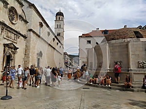 Big Onofrio Fountain, Velika Onofrijeva chesma, Dubrovnik, Croatia. Water supply established during the Quattrocento