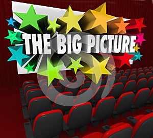 Big Picture Movie Theatre Screen Show Perspective Vision