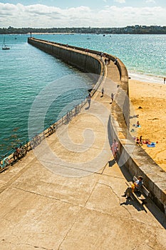 Big pier in Saint Malo, Brittany