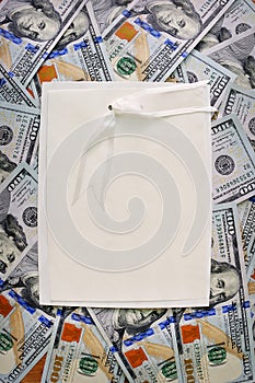 Big pile of money. stack of american dollars backgrounds