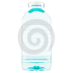 Big Plastic bottle of drinking water isolated on white