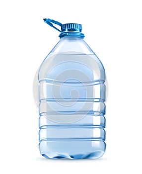 Big plastic bottle of potable water