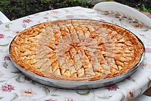 Big plate with serbetli trukish baklava