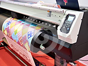 Big plotter printer with LED