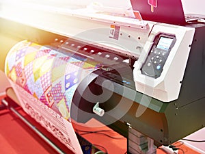 Big plotter printer with LED