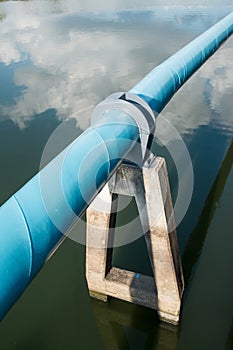 Big pvc pipe over the pond
