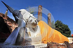 Big reclining buddha ,Wat Yai Chai Mongkol