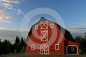 Big red barn photo