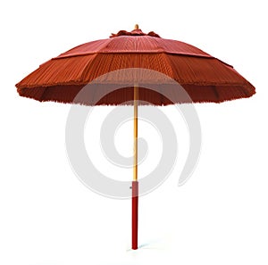 Big red beach umbrella