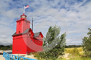 Big Red Lighthouse in Holland Michigan photo