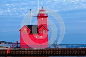 Big Red Lighthouse in Holland Michigan