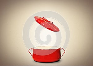 Big red pot for soup