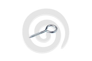 Big ring head screw, isolated on white background