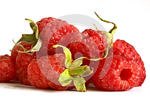 Big ripe raspberries