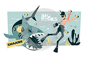 Big risks financial, danger, extreme leisure