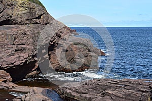 Big River Whirly Hole area in Flatrock, NL Canada