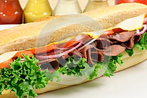 Big roast-beef sub