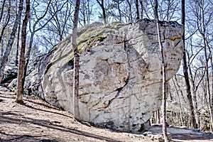 Big Rock Formation at Moss Rock Preserve