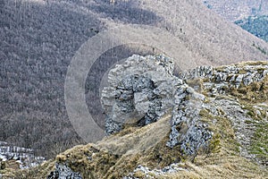 Veľká skala, vrch Klak, Slovensko