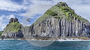 Big rock landscape sea of Fernando Noronha