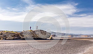 Big rock near the beach