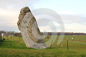 the big rock at the stones of Stonehenge, England