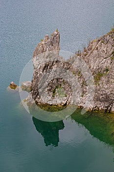 Big rock on Turano lake photo