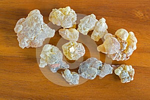 Big rocky pieces of Aromatic yellow resin gum from Sudanese Fran photo