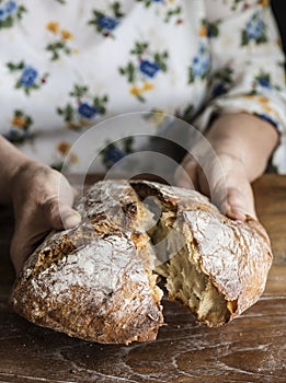 Big round loaves of bread food photography recipe ideas