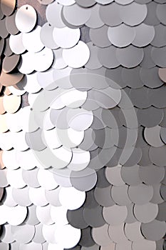 Big Round Silver Sequins