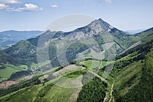 Big Rozsutec hill, mountain scenery, Little Fatra, Slovakia