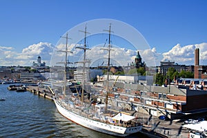 Big sailing boat in Helsinki