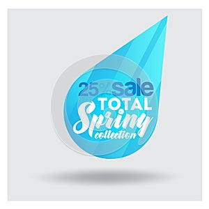 Big Sale Banner. Crystal. Vector Illustration