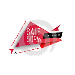 Big Sale banner. Special offer. Raster version.