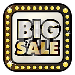 Big Sale Billboard banner, retro style.