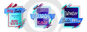 Big Sale Discount -45 Off Vector Illustration